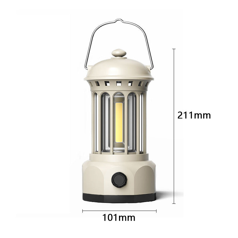 Outdoor Camping COB Lantern Portable Retro Tent Light