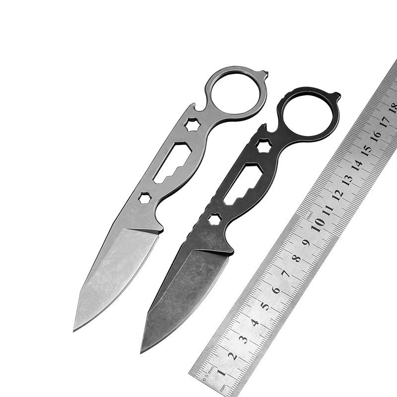 Wilderness Survival Pocket Knife Hunting Outdoor Straight Knife