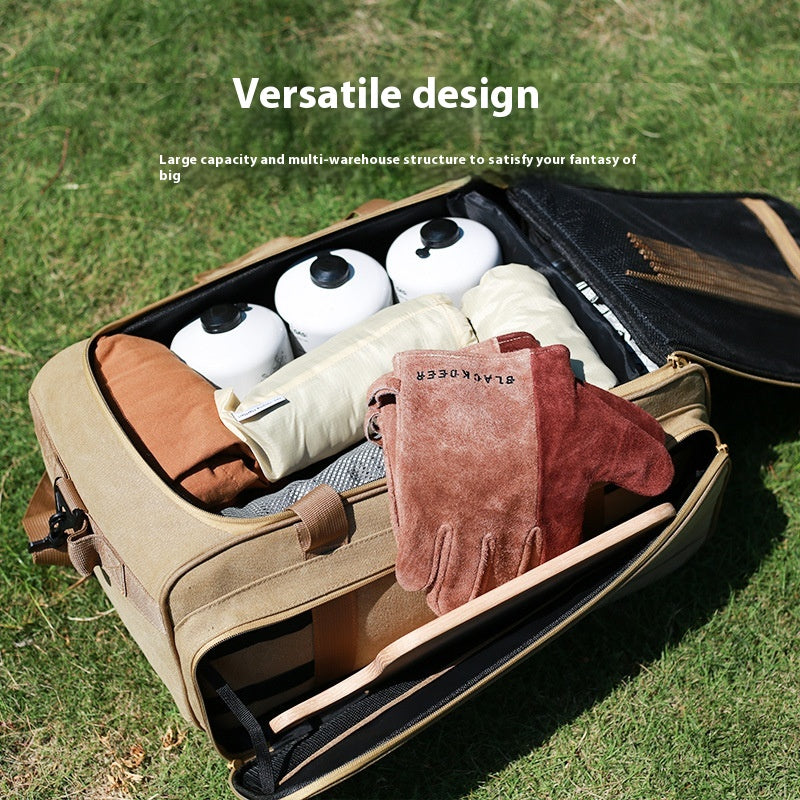 Camping Cookware Set Gas Stove Tableware Picnic Bag