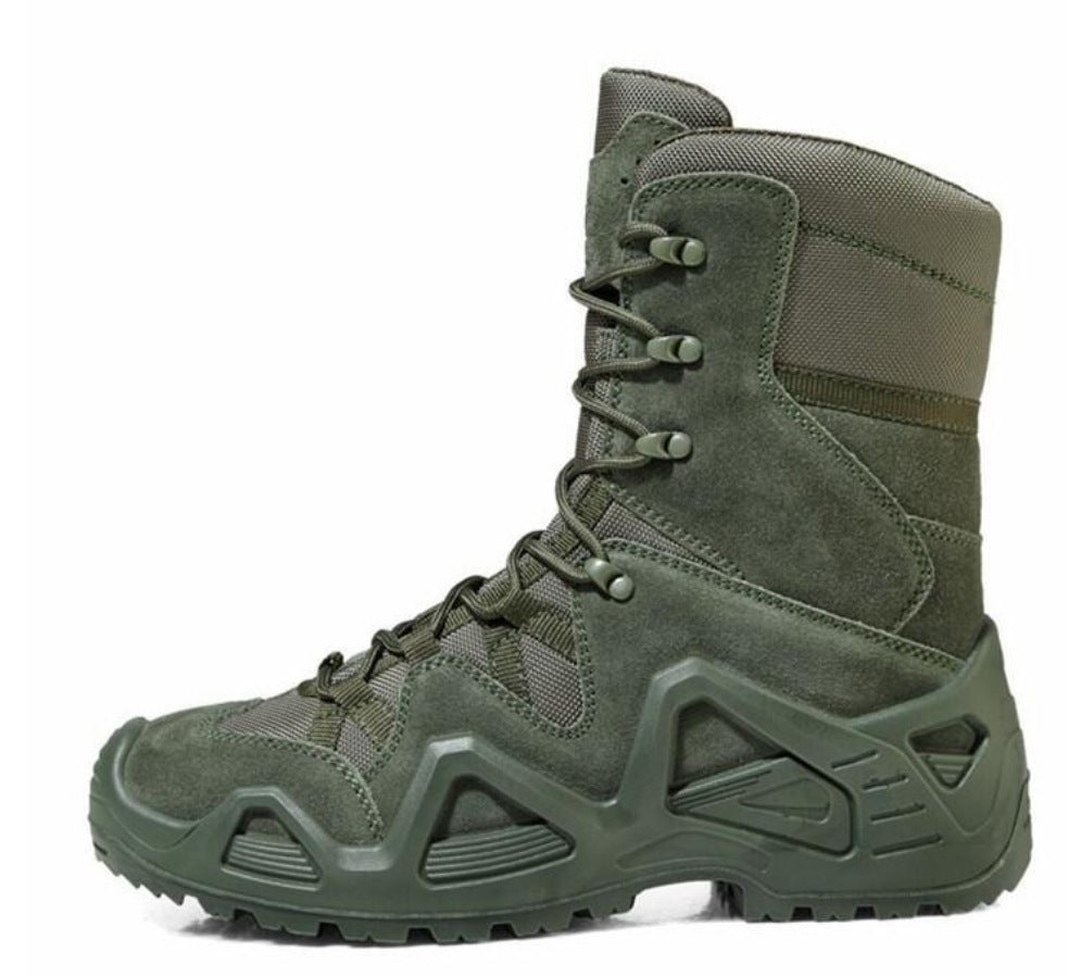 Mid Top Military Combat Hiking Boots Outdoor Training Shoes