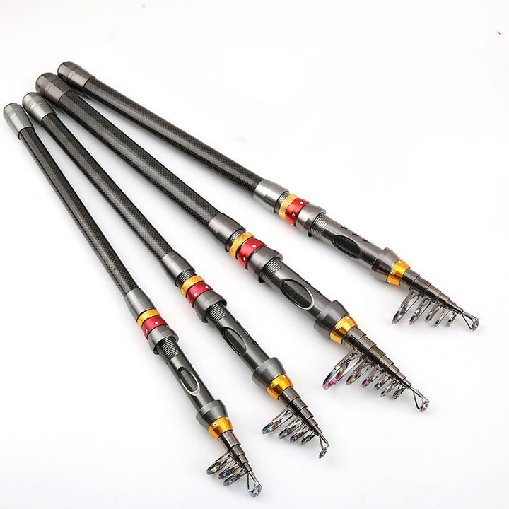 Mini Carbon Fishing Rod Short Section Sea Fishing Rod