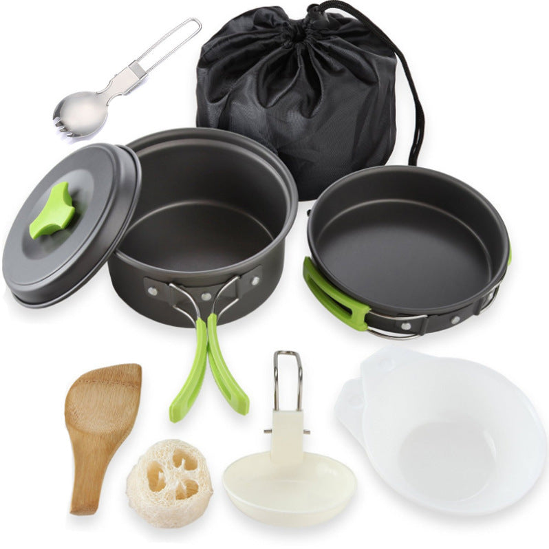 1-2 Person Camping Cookware Set Outdoor Cooking Kit