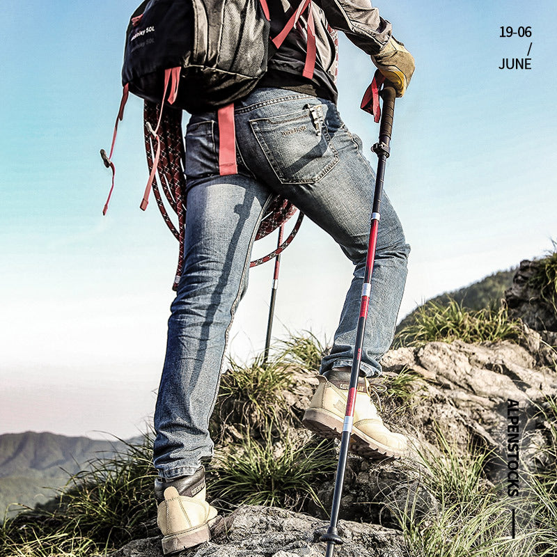 Adjustable Ultralight Carbon Fiber Trekking Poles Hiking Outdoor