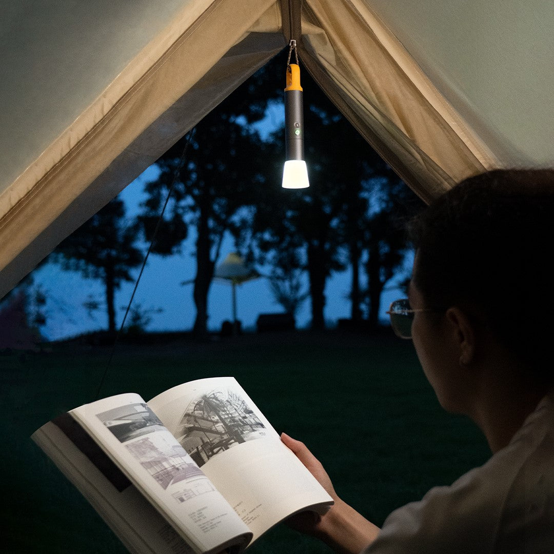 Bright Lumen Stepless Zoom Flashlight Outdoor Camping Battery Life