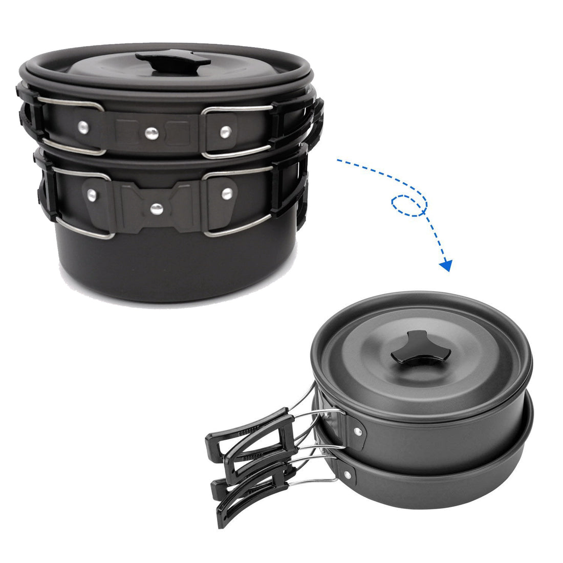 Outdoor Camping Cookware Set Hiking Picnic Cutlery Utensils