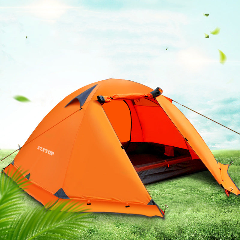 Double Aluminum Pole Anti-Storm Camping Tent