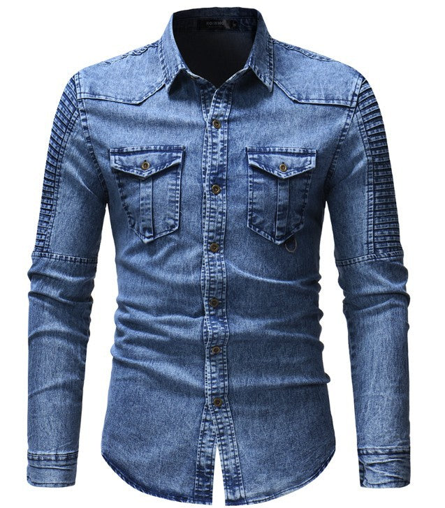 Camouflage Long Sleeve Denim Jacket