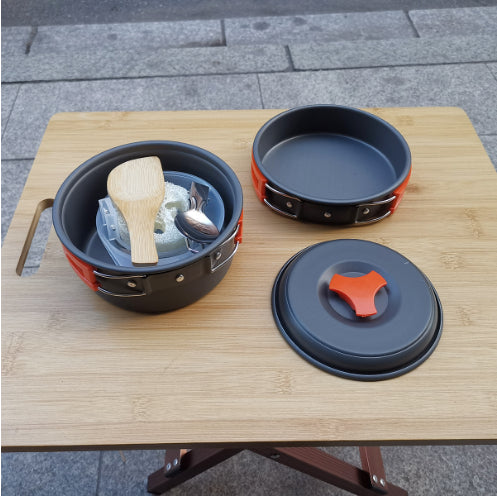 1-2 Person Camping Cookware Set Outdoor Cooking Kit