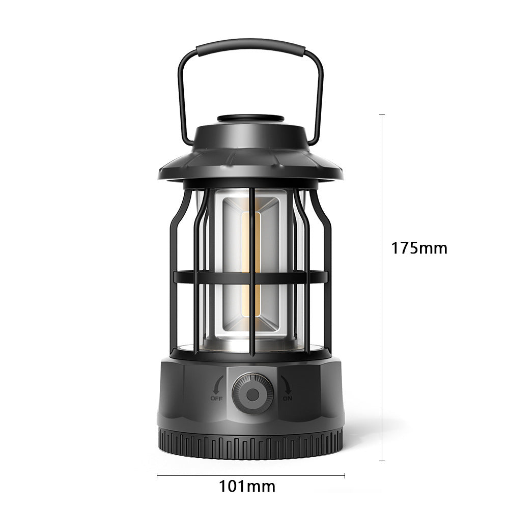 Outdoor Camping COB Lantern Portable Retro Tent Light