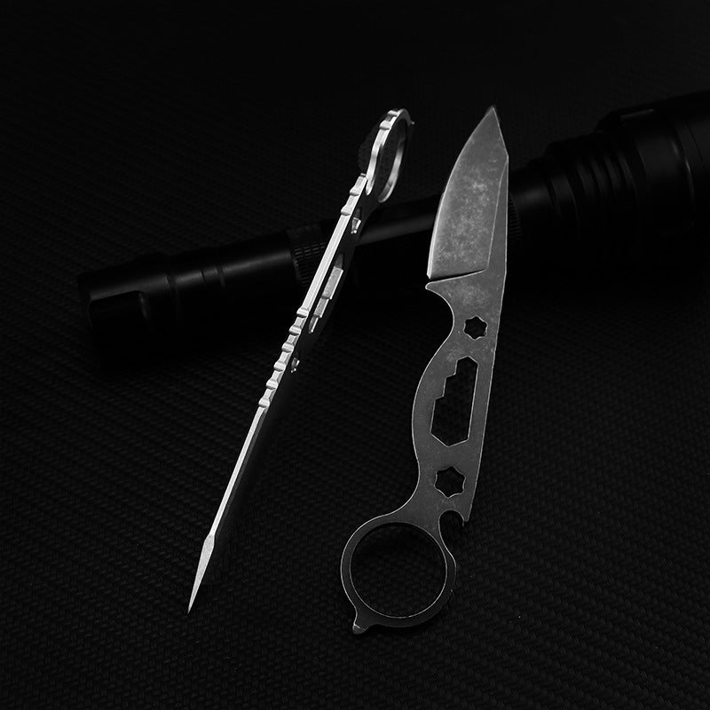 Wilderness Survival Pocket Knife Hunting Outdoor Straight Knife