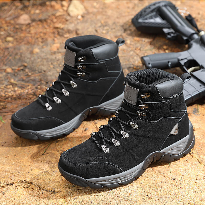 Men High Top Autumn Winter Hiking Boots Plus Size