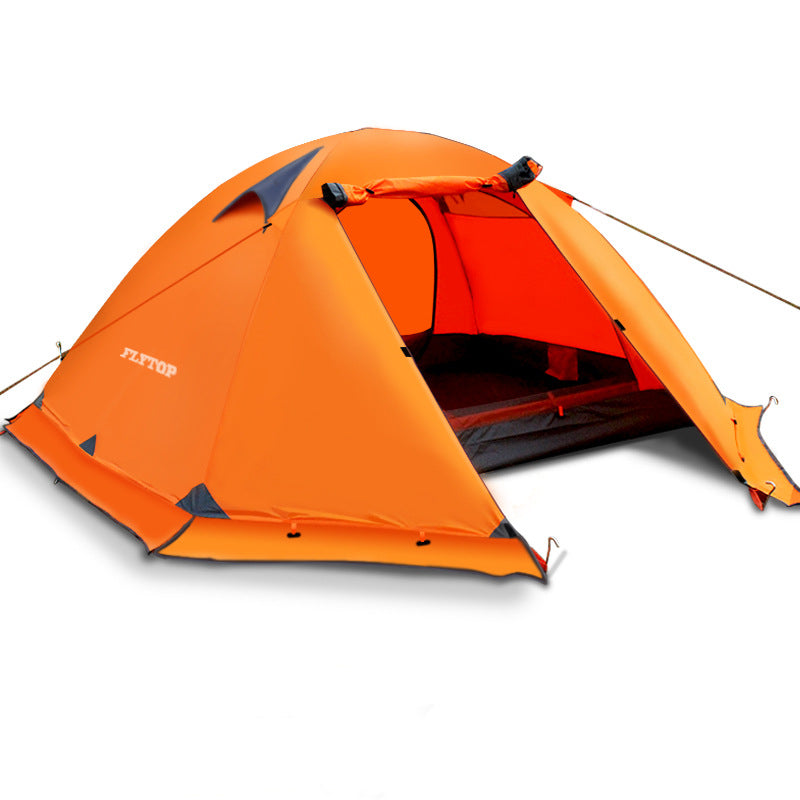 Double Aluminum Pole Anti-Storm Camping Tent