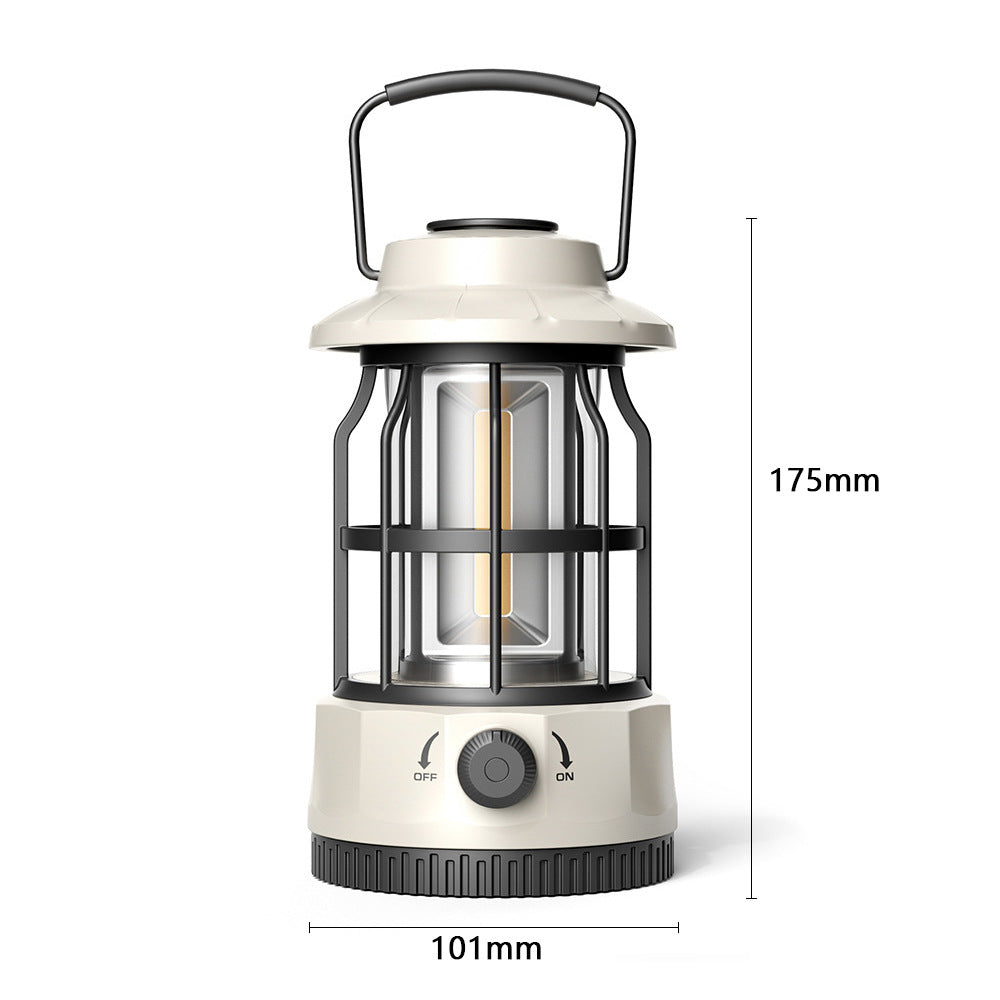 Outdoor Camping COB Lantern Portable Retro Tent Light