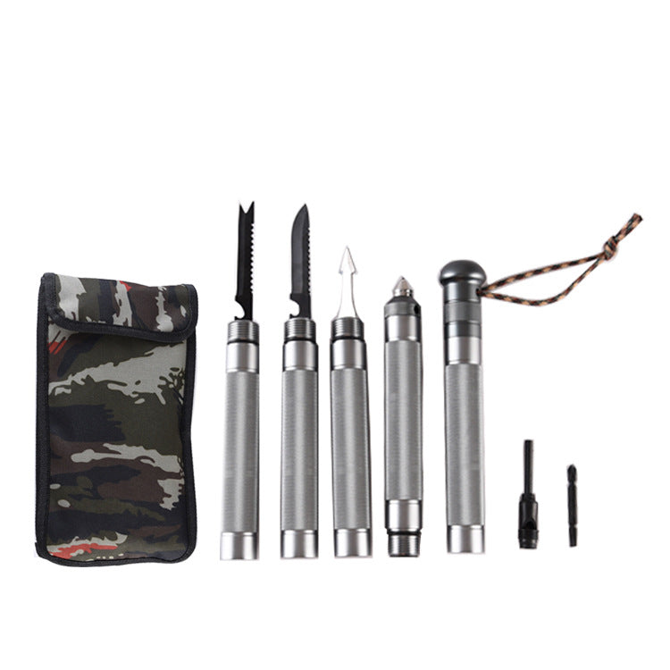 Outdoor Folding Survival Walking Stick Trekking Pole