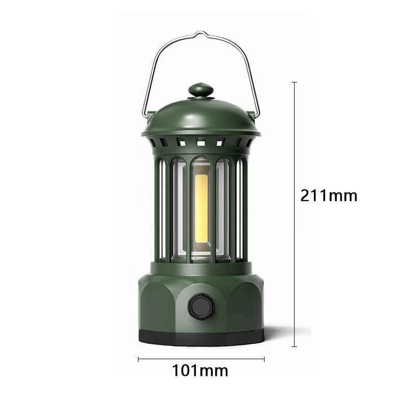 Outdoor Camping COB Lantern Portable Retro Tent Light