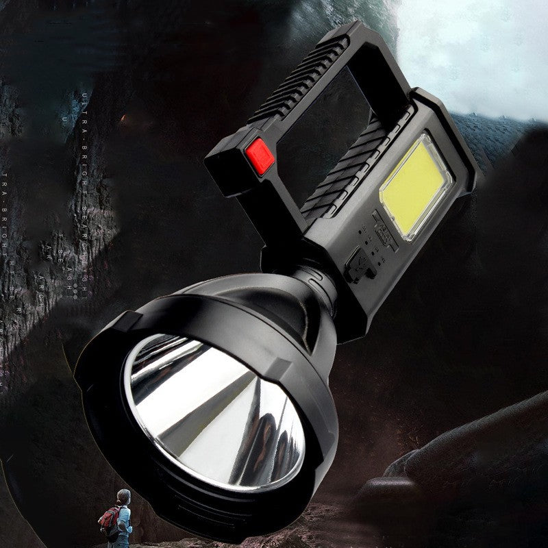 High Power Portable Fishing Flashlight Strong Light Camping Bracket