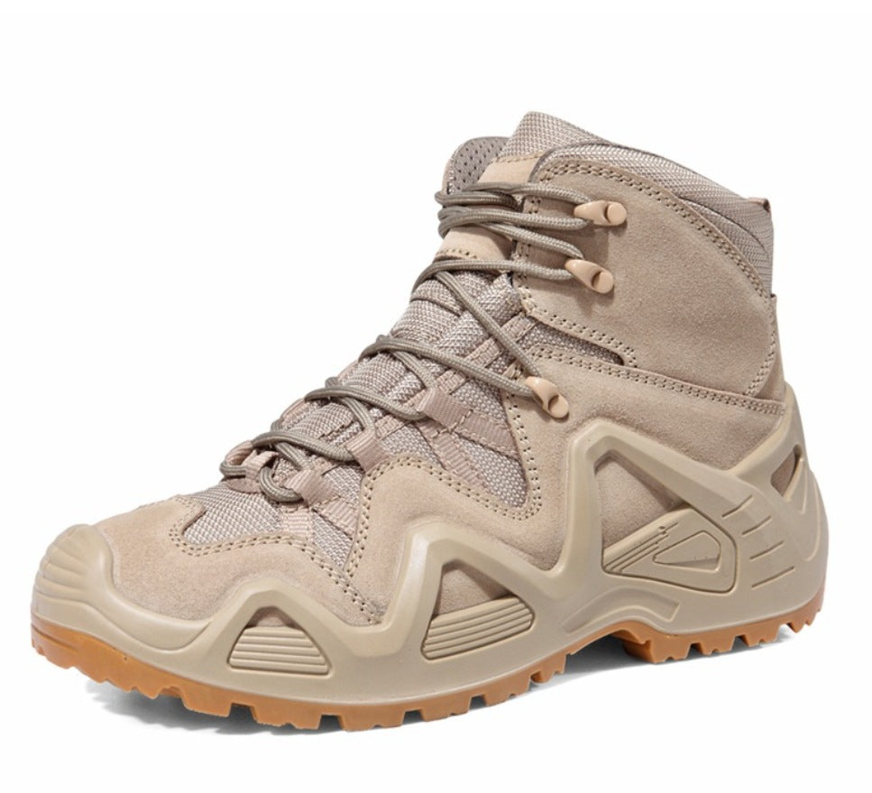 Mid Top Military Combat Hiking Boots Outdoor Training Shoes