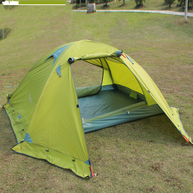 Double Aluminum Pole Anti-Storm Camping Tent